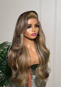 13x6 Blonde Highlights Raw Hair Wig
