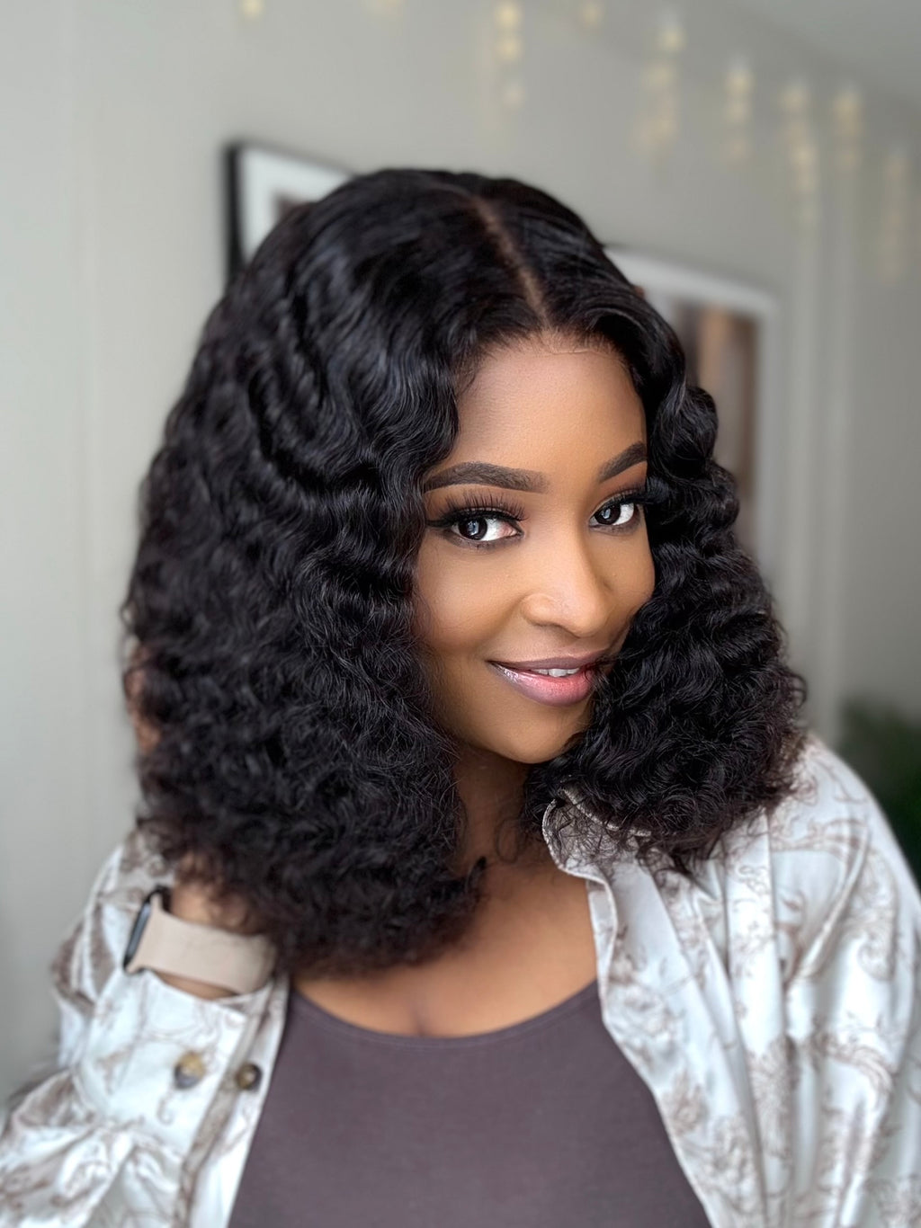 Water Wave Glueless 4x4 Wig