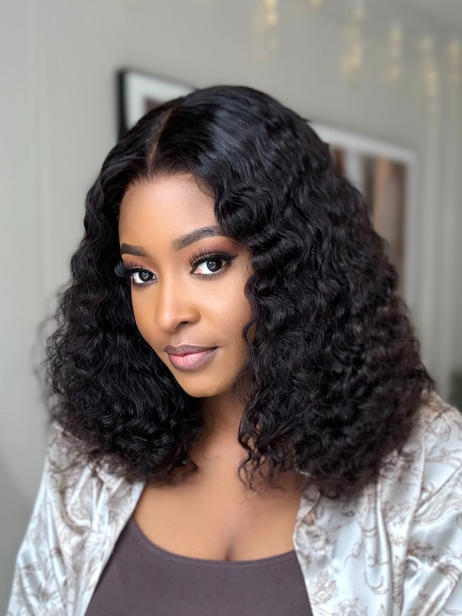 Water Wave Glueless 4x4 Wig