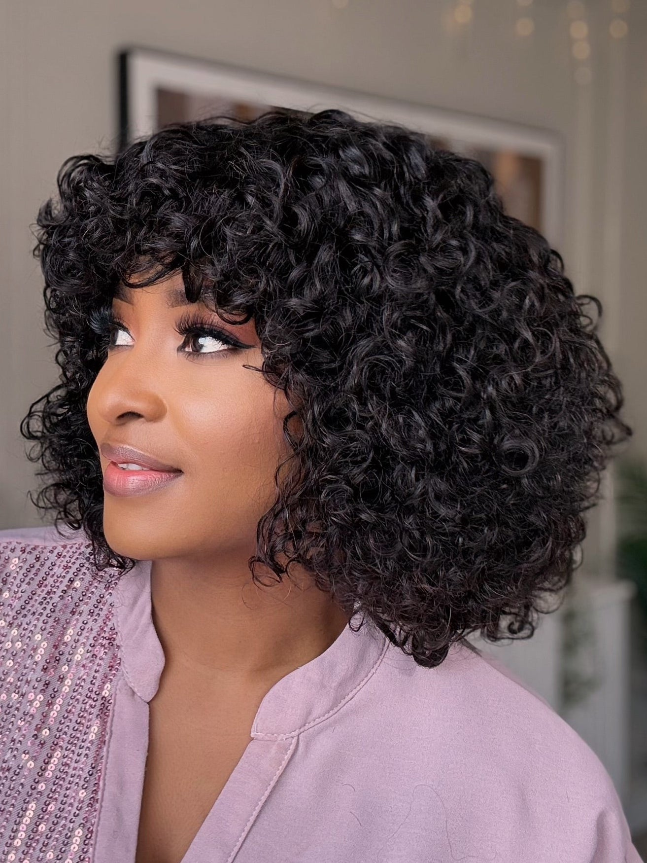 Curly Fringe Wig