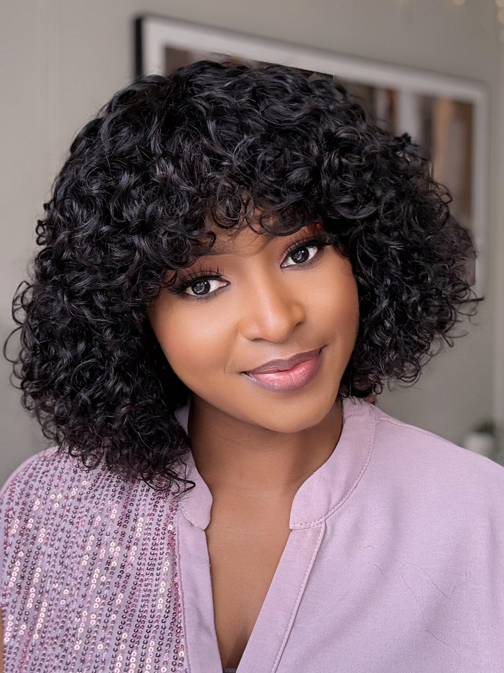 Curly Fringe Wig