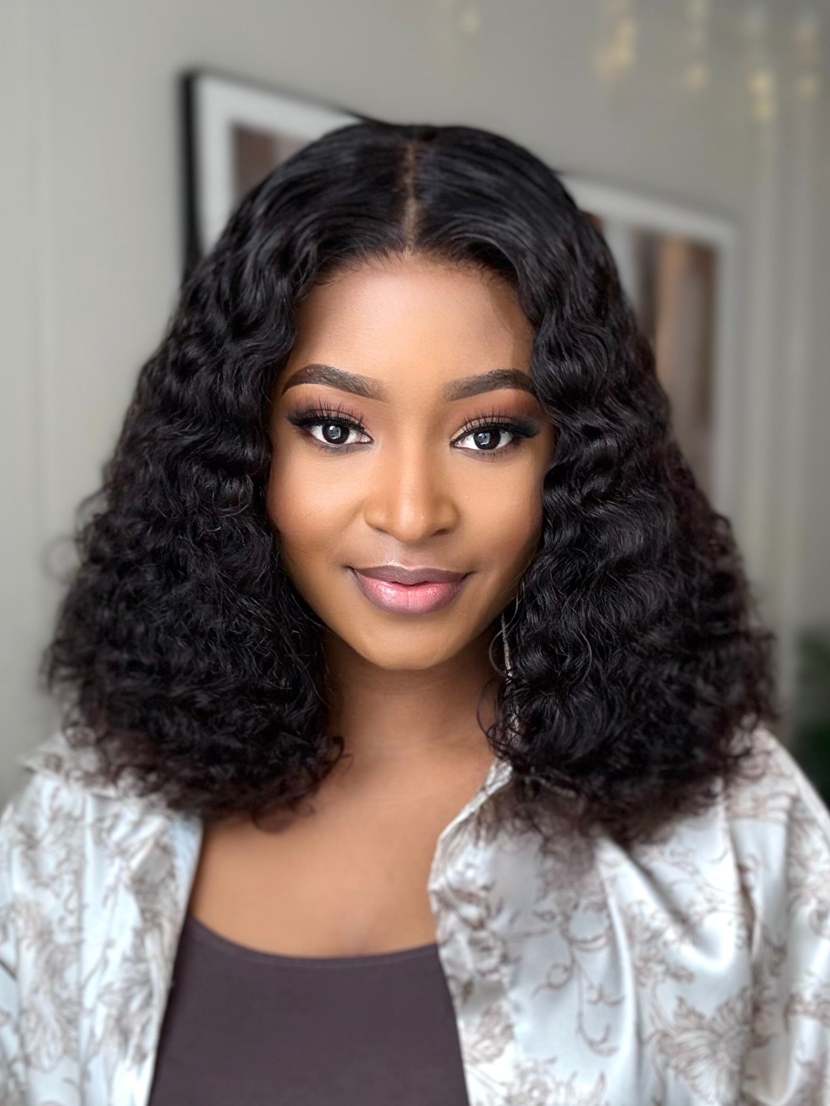 Water Wave Glueless 4x4 Wig