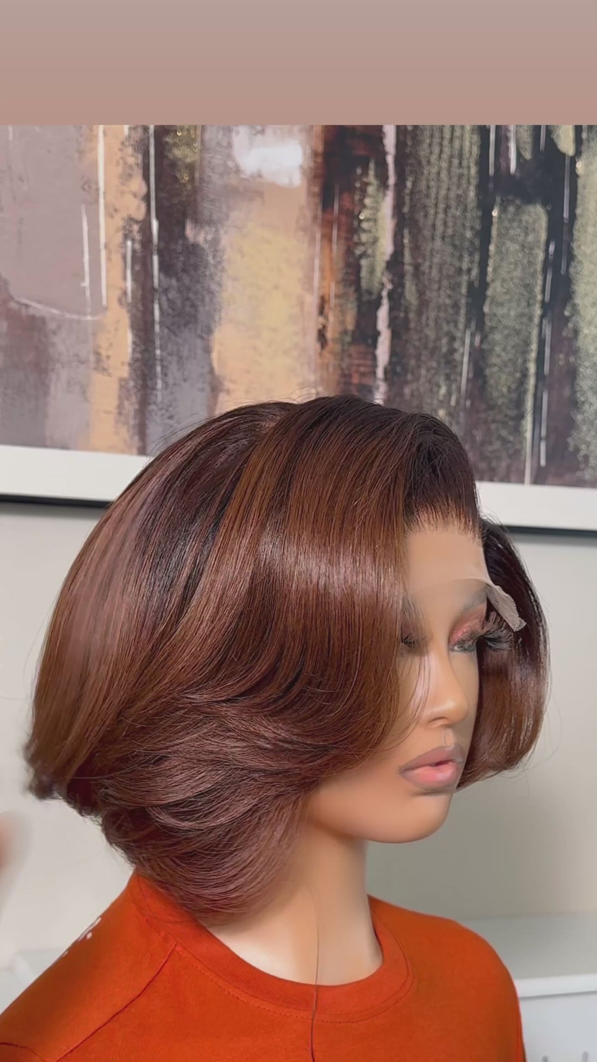 Layered Bob(Ombré Brown)