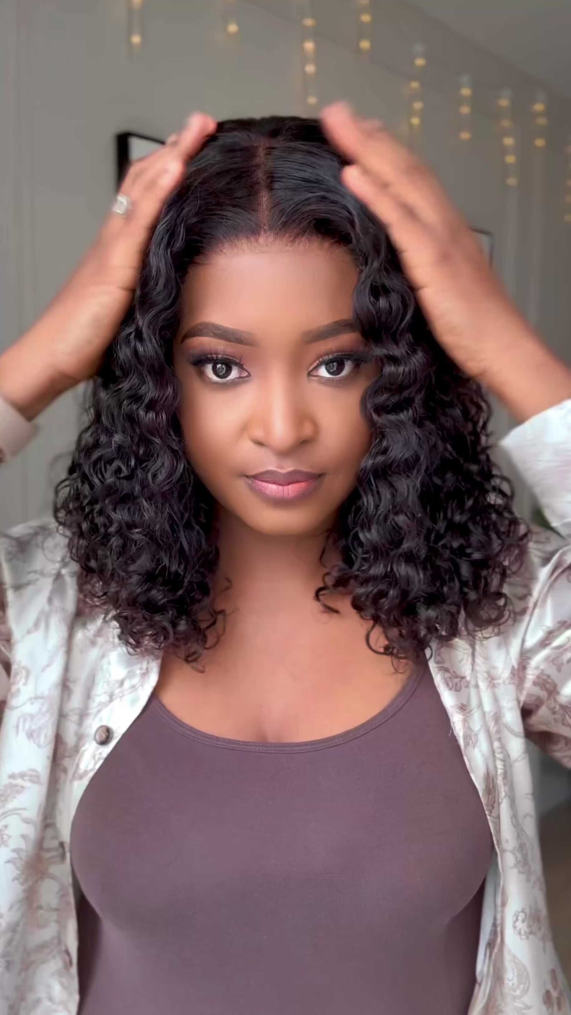 Water Wave Glueless 4x4 Wig